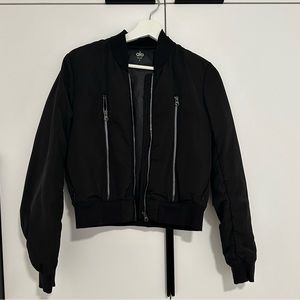 Alo Yoga Cropped Bomber Jacket S Small